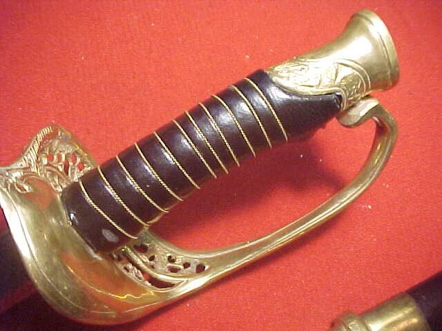 US MODEL 1850 STAFF & FIELD OFFICERS SWORD W/SCABBARD ~ QUALITY REPRODUCTION