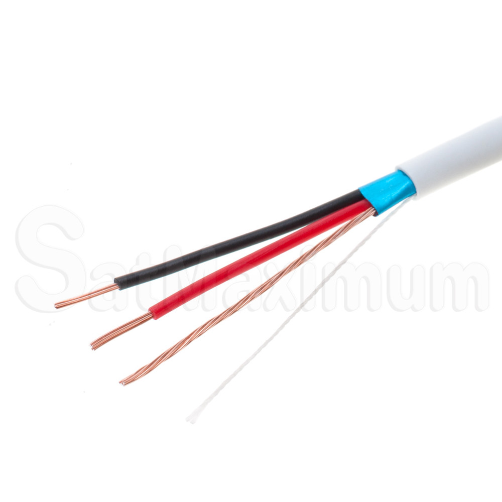 SHIELDED Security ALARM Cable Stranded / Solid Wire 18 22 AWG 500ft 1000ft WHITE