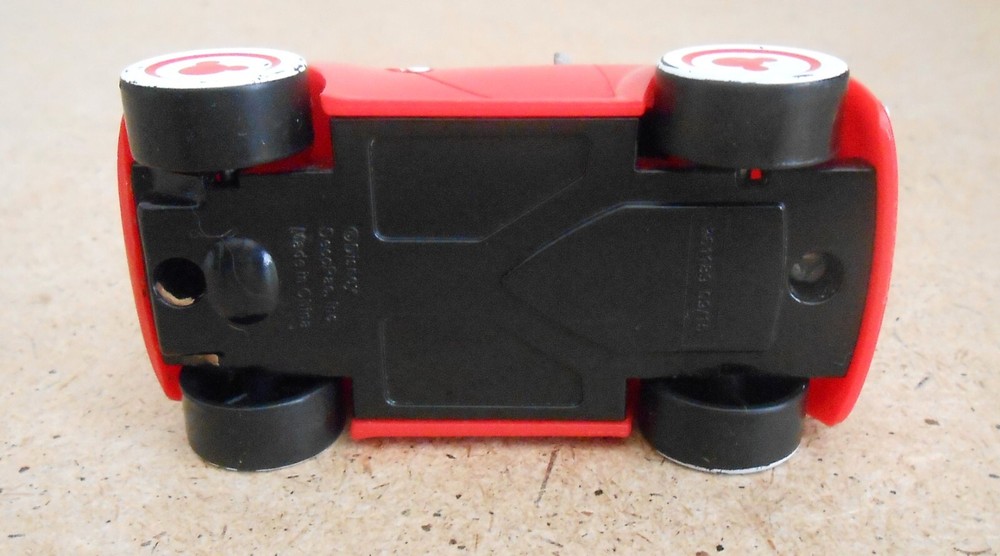 Mickey and Pluto Red Car Plastic Toy