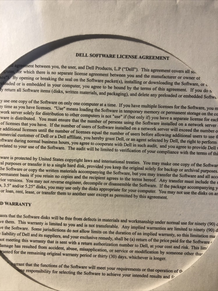 Dell Reinstallation Sonic Digital Media Version 7 LE software CD April 2005