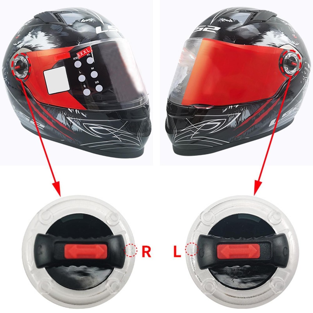 2x Helmet Visor Lock Lens Rotate Switch Directly Replace