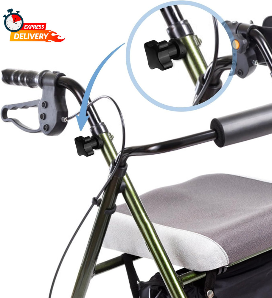 PEUTIER 2 Sets Rollator Walker Replacement Arm Adjustment Knobs, Comfortable Uni