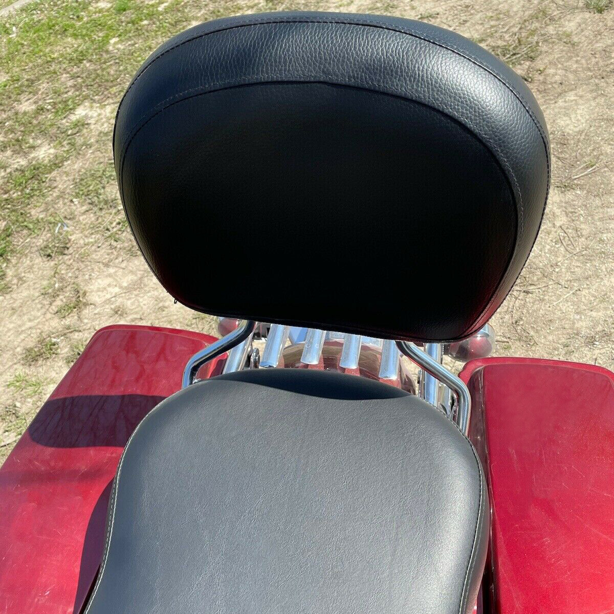 Backrest Sissy Bar &Stealth Rack For 2009-2026 Harley Road King Street Glide