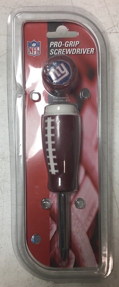 NFL New York Giants Screwdriver with 6 Interchangeable Tips NEW