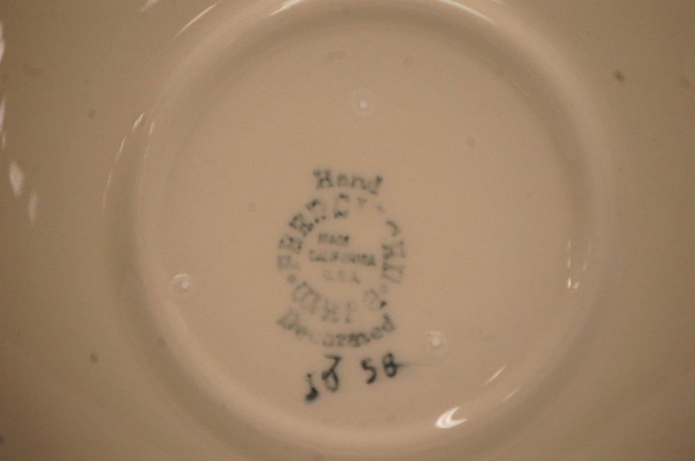 Apple Franciscan Saucer American Backstamp
