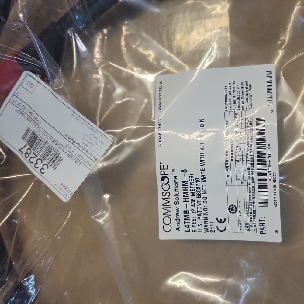 COMMSCOPE Andrew Solutions L4TMB- HMHM-8 Jumper  *NEW