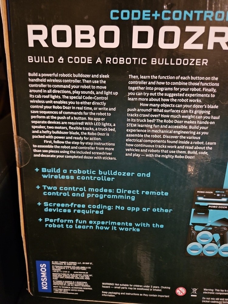 NEW Thames & Kosmos Code+Control Robo Dozr Engineering & Robotics Kit