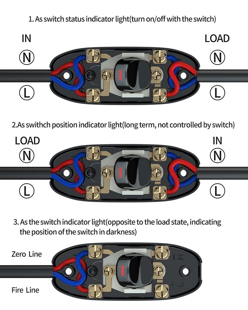 Durable Black Push Button Switch - 2 Pack for Convenient Appliance Control