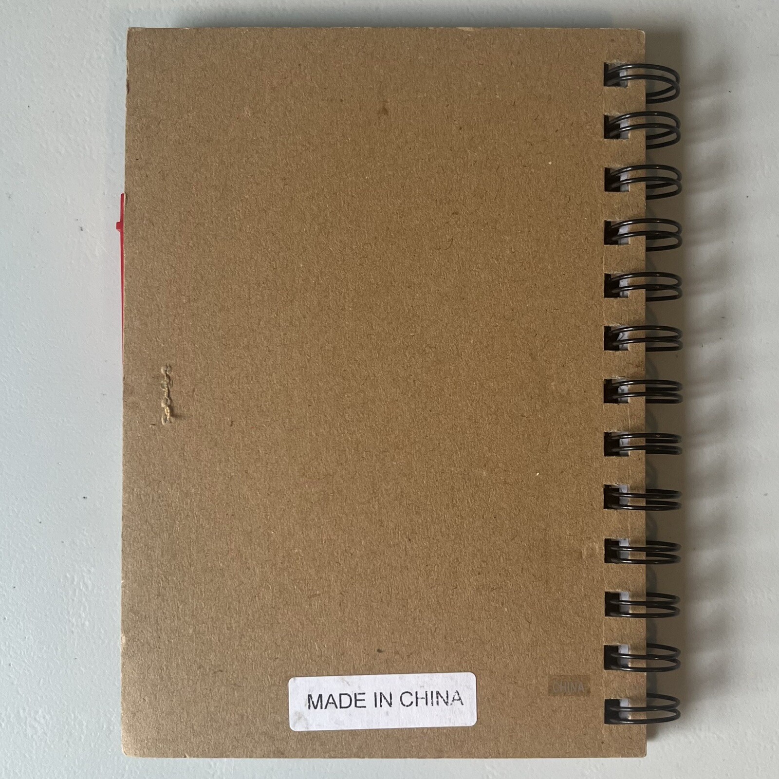 Wawa Notepad with Pen 120 Pages 7" x 5" Brown Recycled Material Notebook