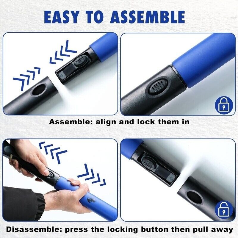 CarCarez 3-IN-1 Snow Brush with Ice Scraper Extendable for Car SUV Foam Grip