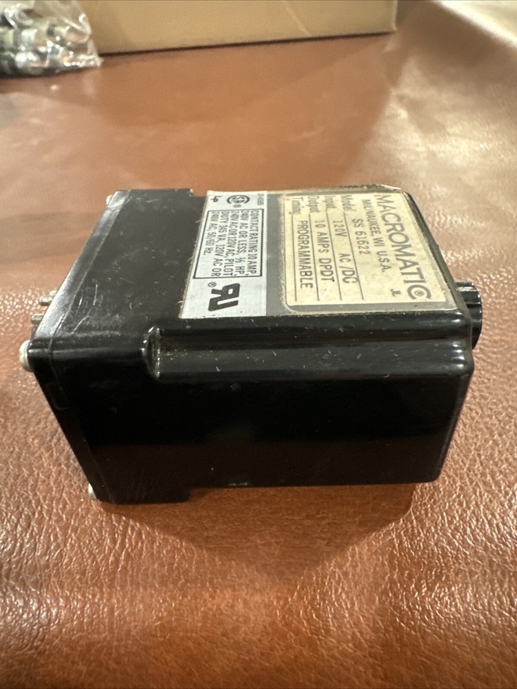 Macromatic SS61622 Programmable Timer 120VAC/DC #GLB-2-8
