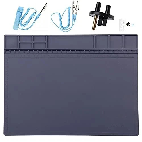 Anti-Static Mat ESD Safe for Electronic Includes ESD Wristband & Grounding Wire