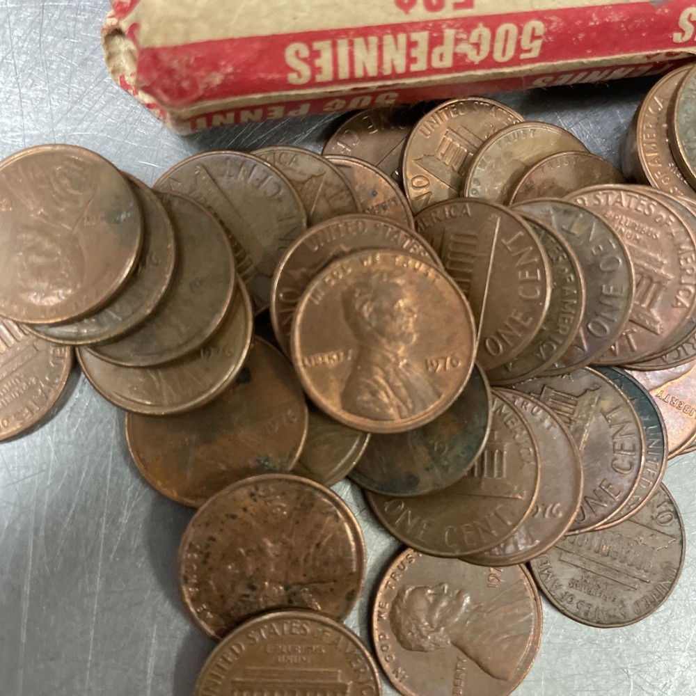 1976 Lincoln Memorial Cent Roll - Circulated Possible Errors