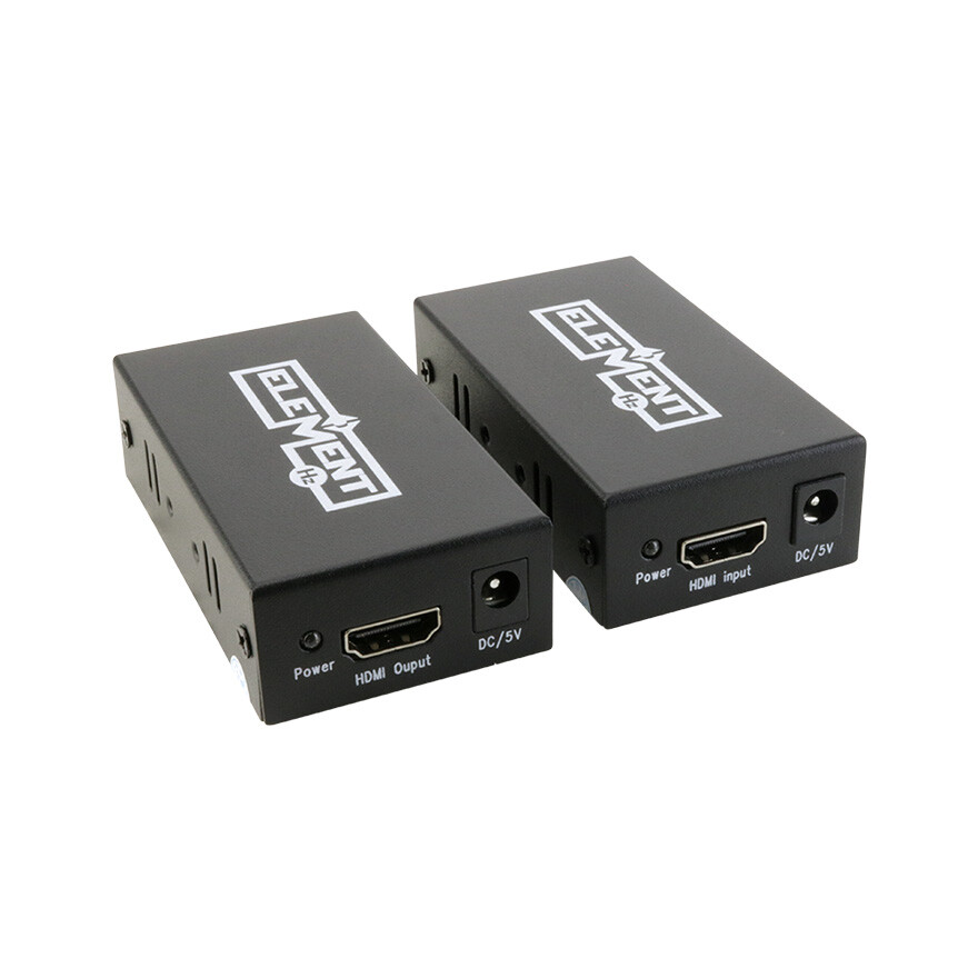 Element-Hz™ HDMI Cable Extender (Over Single CAT5e/6 Cable, Color: Black)