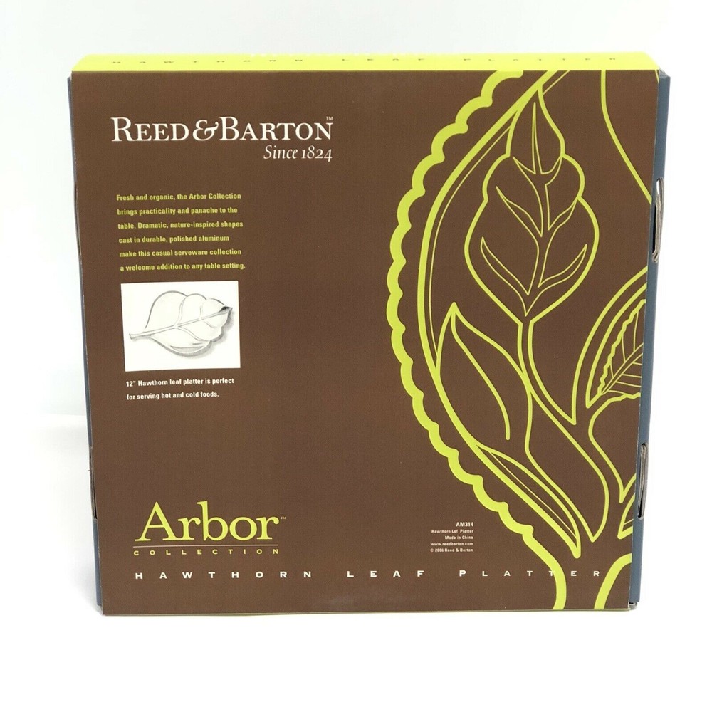Reed & Barton Arbor Collection Hawthorn Leaf Platter Medium 12" New
