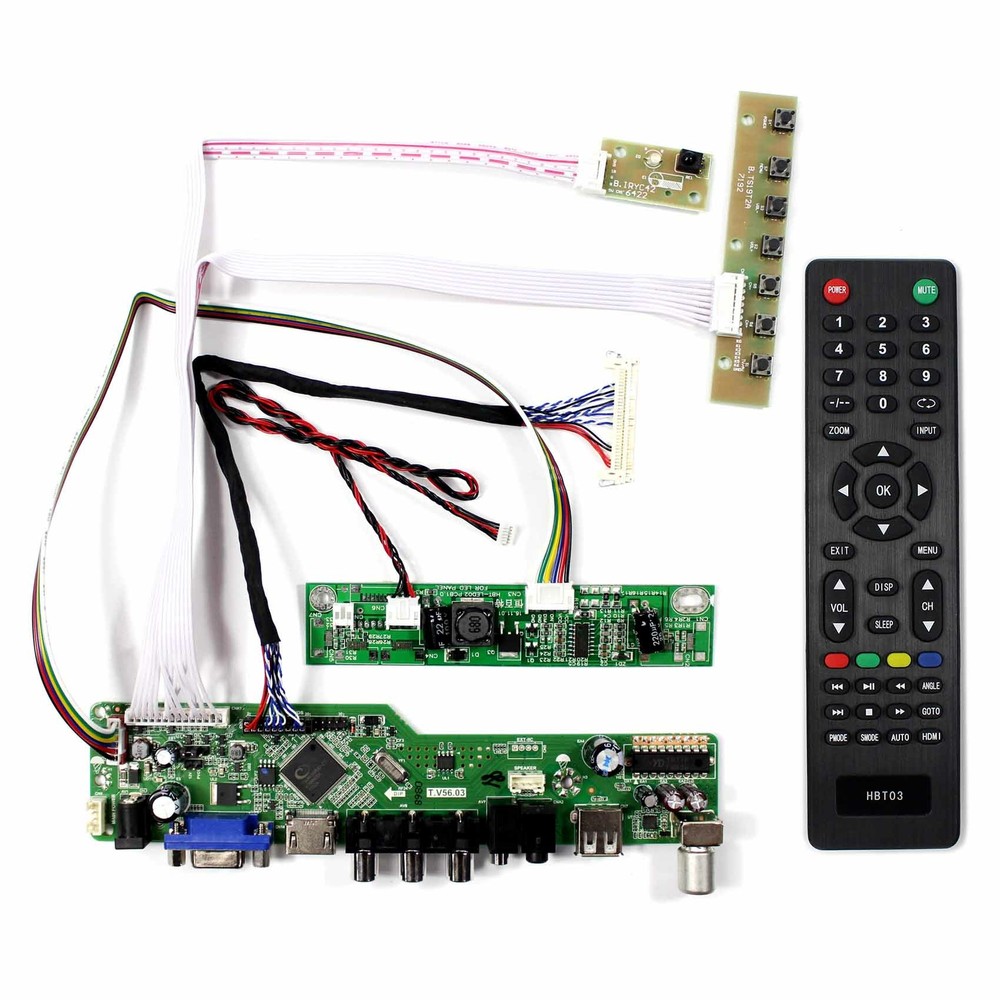 TV PC HDM I CVBS RF USB AUDIO LCD Controller Board For LVDS interface LCD Screen