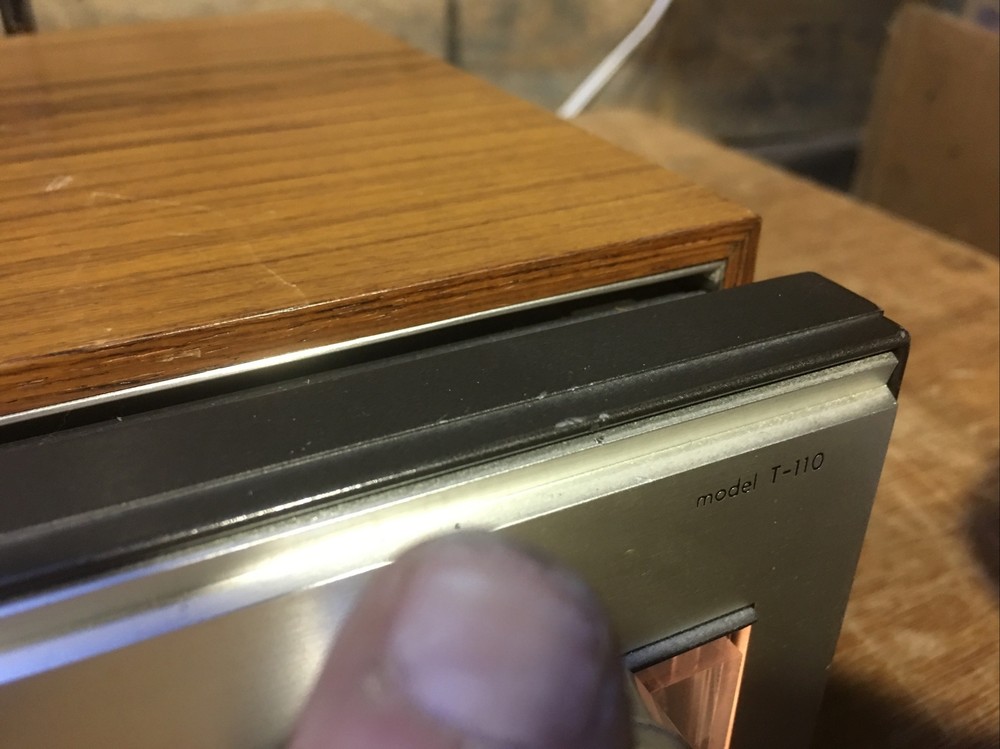 Luxman T-110 FM Stereo Tuner Silver/Wood 4ch Decoder Multi Path T 110 Working
