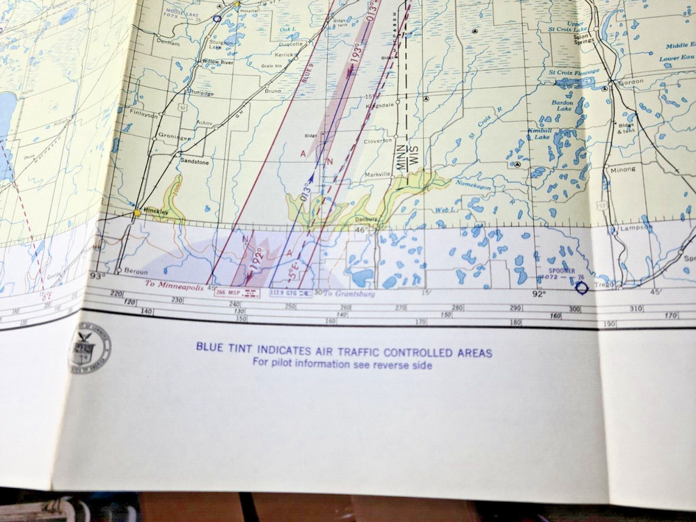1952 Duluth Aviation Aeronautical Chart Map-Obsolete