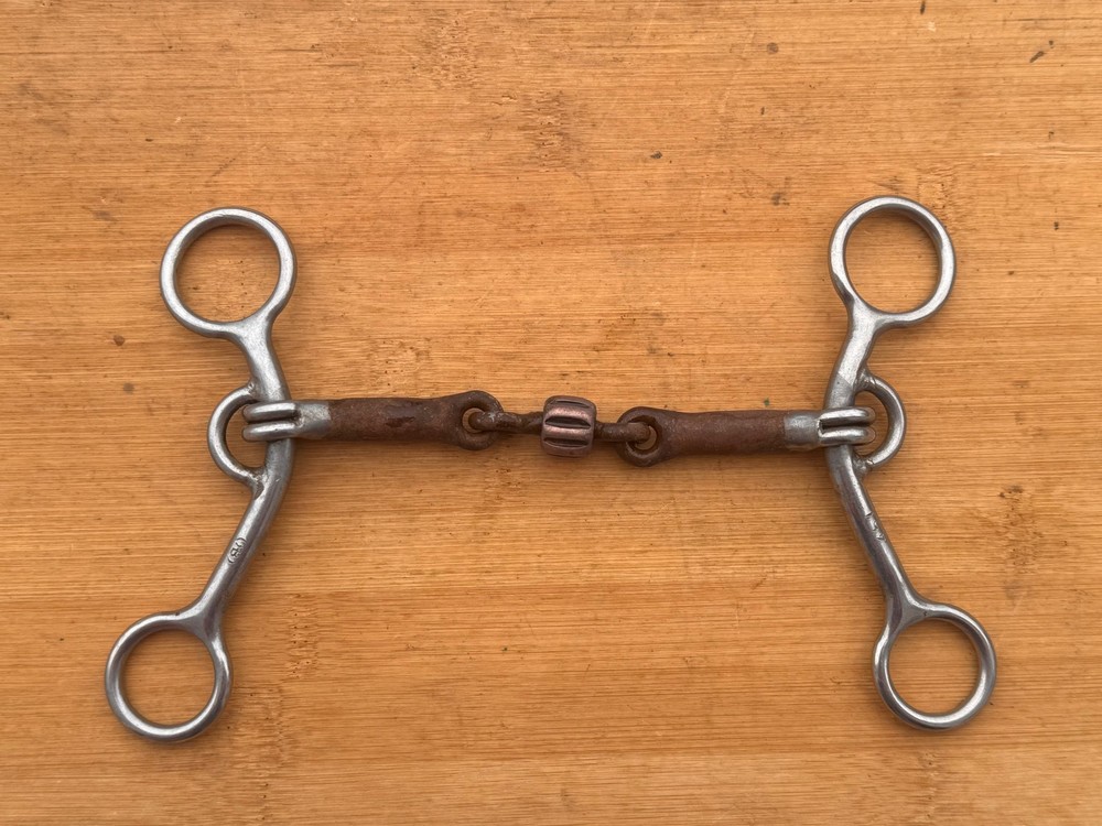 Reinsman #451 Easy Five Western Bit w Copper Roller ~ 5"