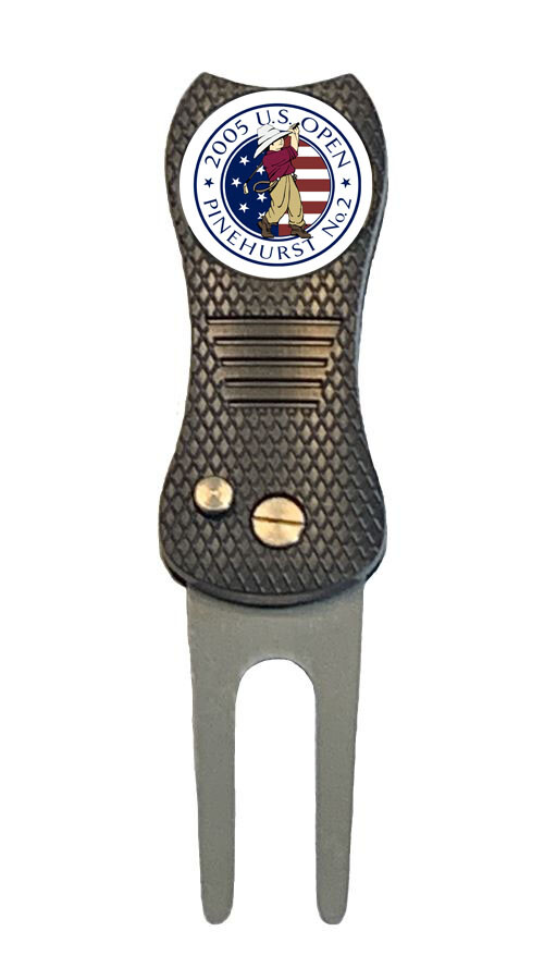 2005 US Open Pinehurst Golf Ball Marker w/ Premium Switchblade Divot Tool