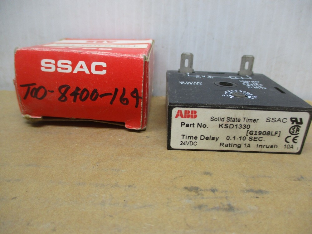 ABB KSD1330 0.1-10 SEC. SOLID STATE TIMER 24VDC * NEW IN BOX *