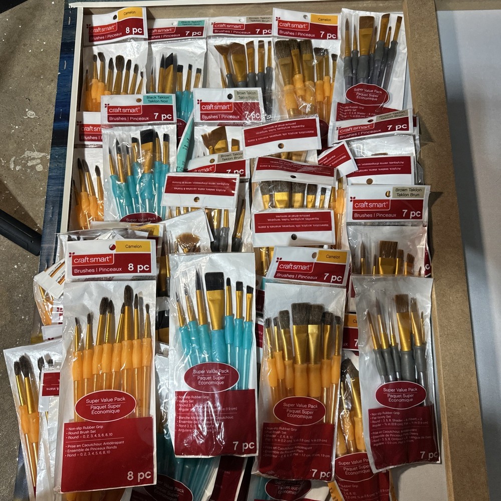 Craft Smart Paint Brushes 40 Pc Set