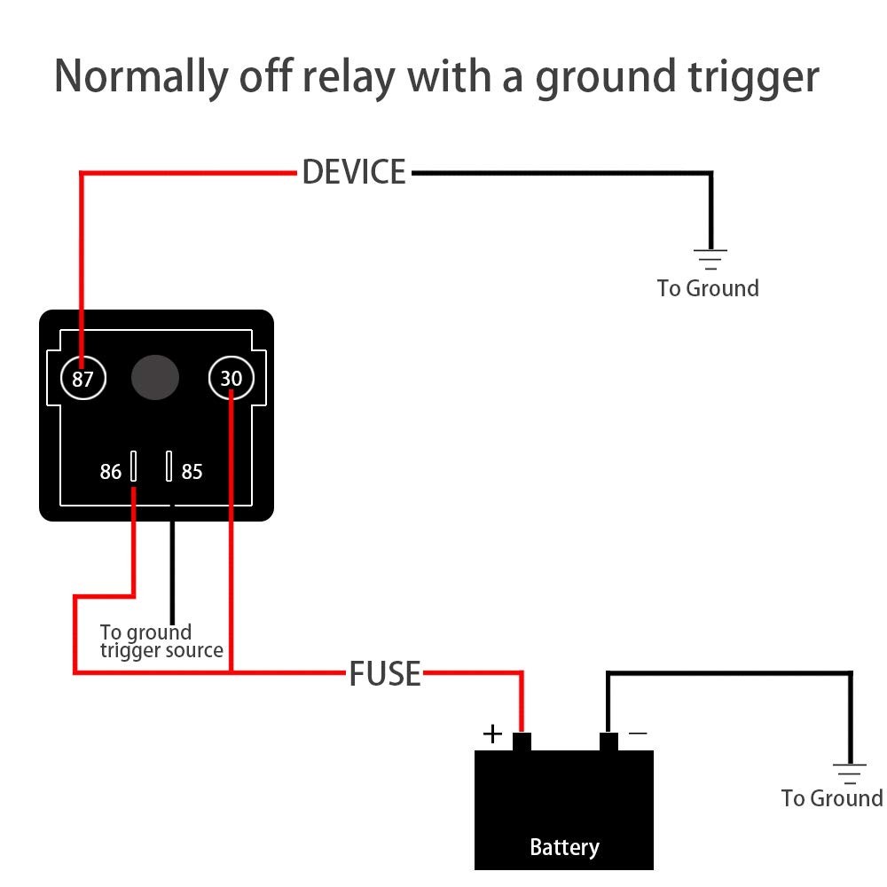 250A 12V Relay, 4 Pin SPST High Current Control, Split Charge Switch