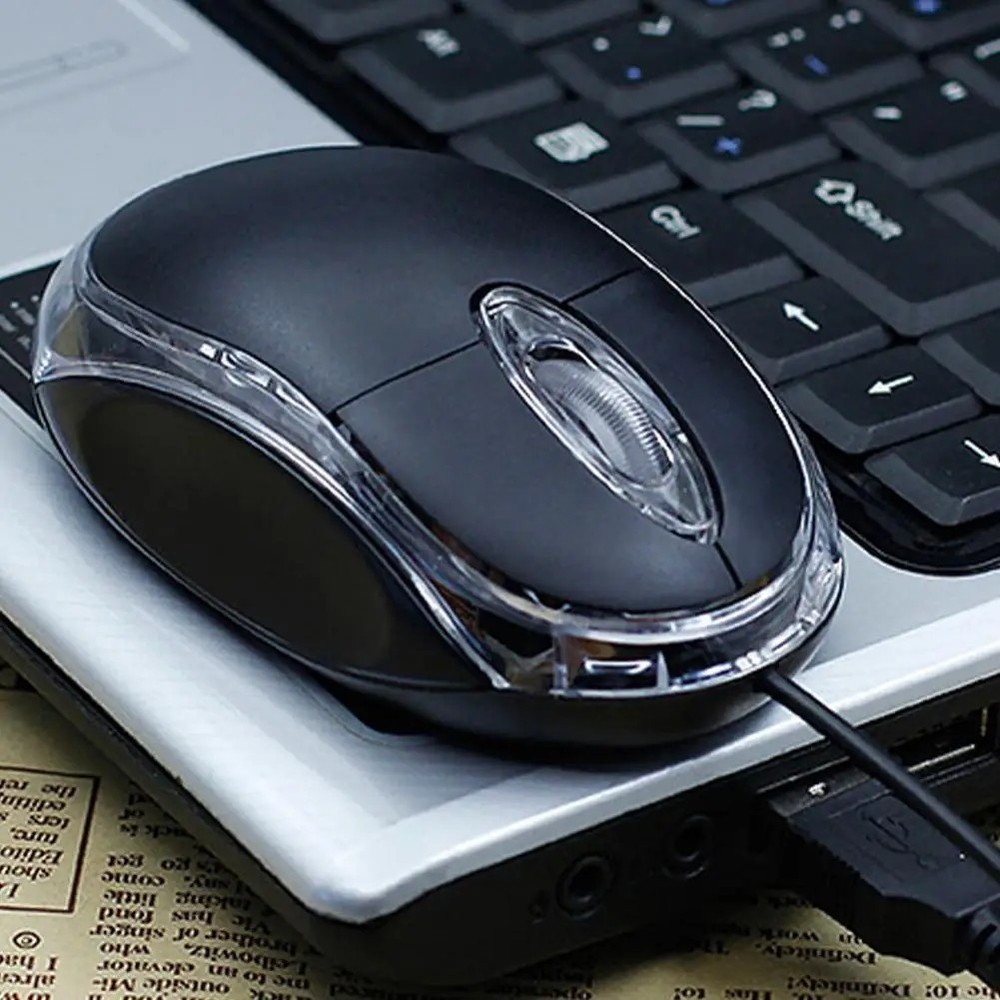 Mini USB Wired Optical Mouse 1000 DPI LED Gaming for PC Laptop Notebook Computer