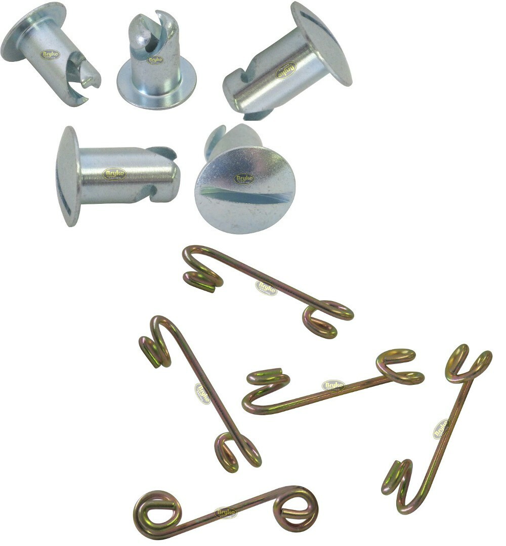 7/16" Steel Dzus Button with Springs 5 Pack Fasteners