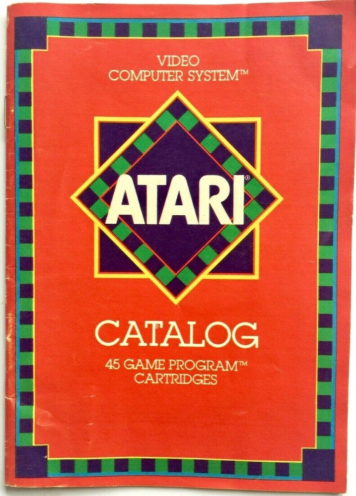 ORIGINAL VINTAGE 1981 ATARI 45 PROGRAM GAME CATALOG ~  SHIPS FREE