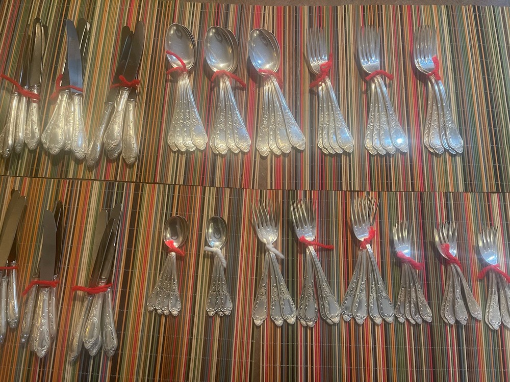 Fritz Voos ROSTFREI SOLINGEN 78 PC Silverplate Flatware
