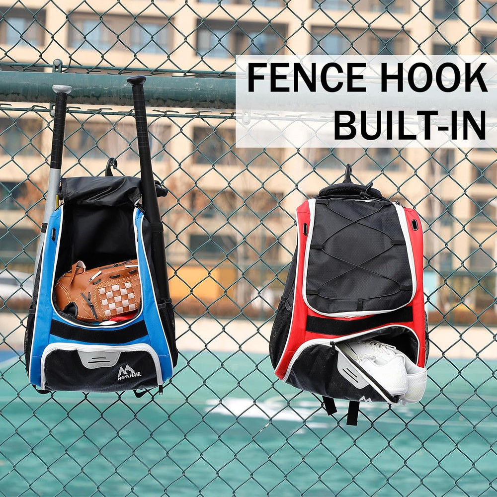 Baseball Bag-Baseball Backpack Holder for Baseball, Large Main Compartment,Softb