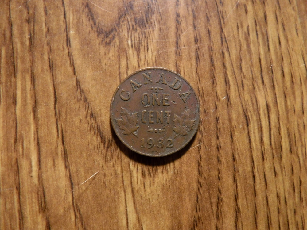 CANADA 1 CENT 1932 COIN (134)