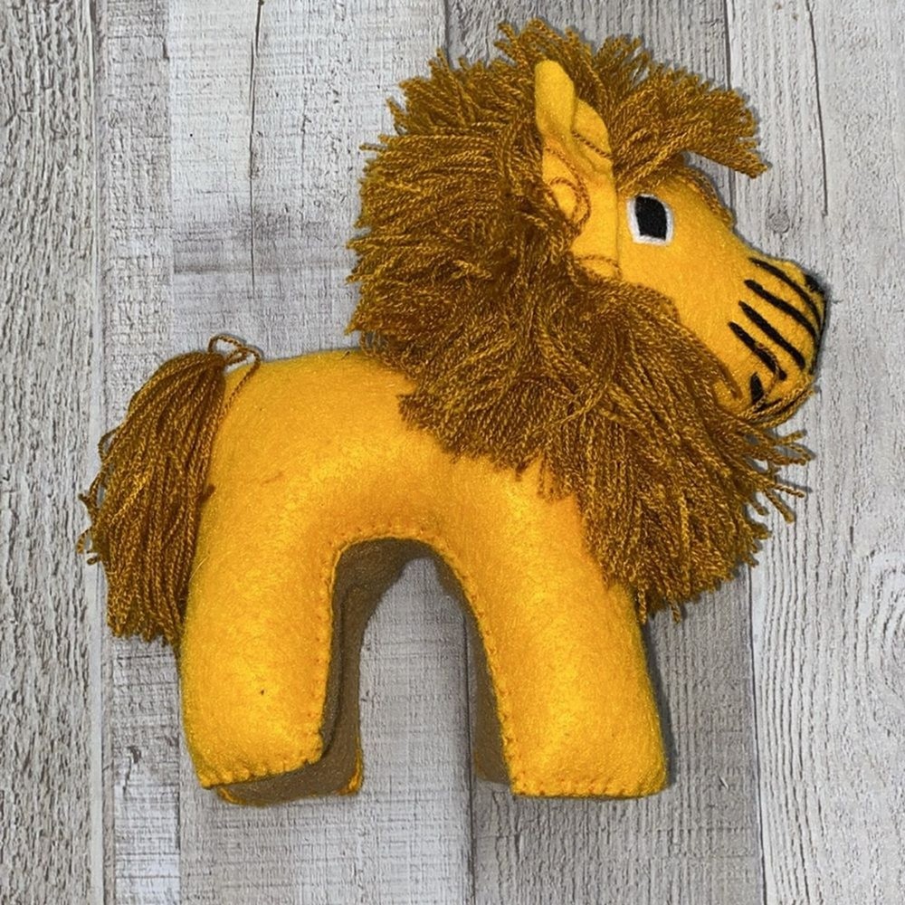 Adorable lion plush