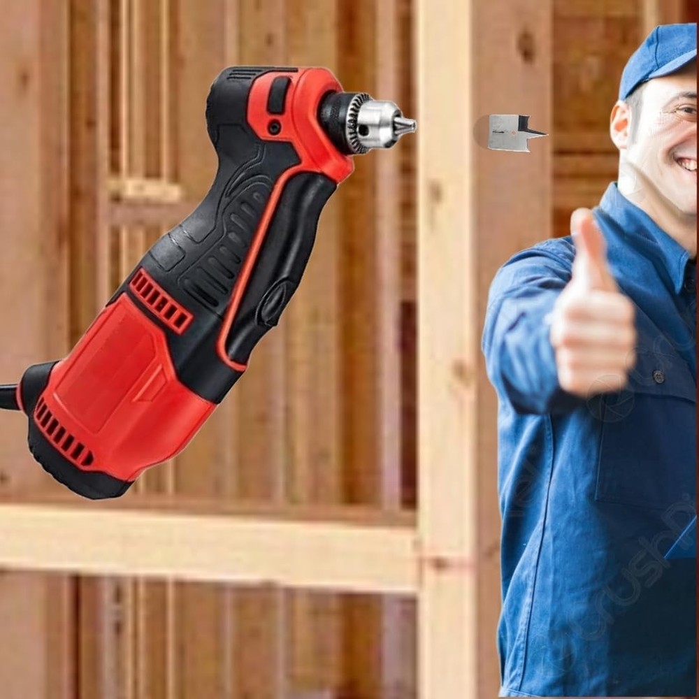 Electric Drill Compatible with Bauer 3/8 in. Variable Speed Close Quarters Drill
