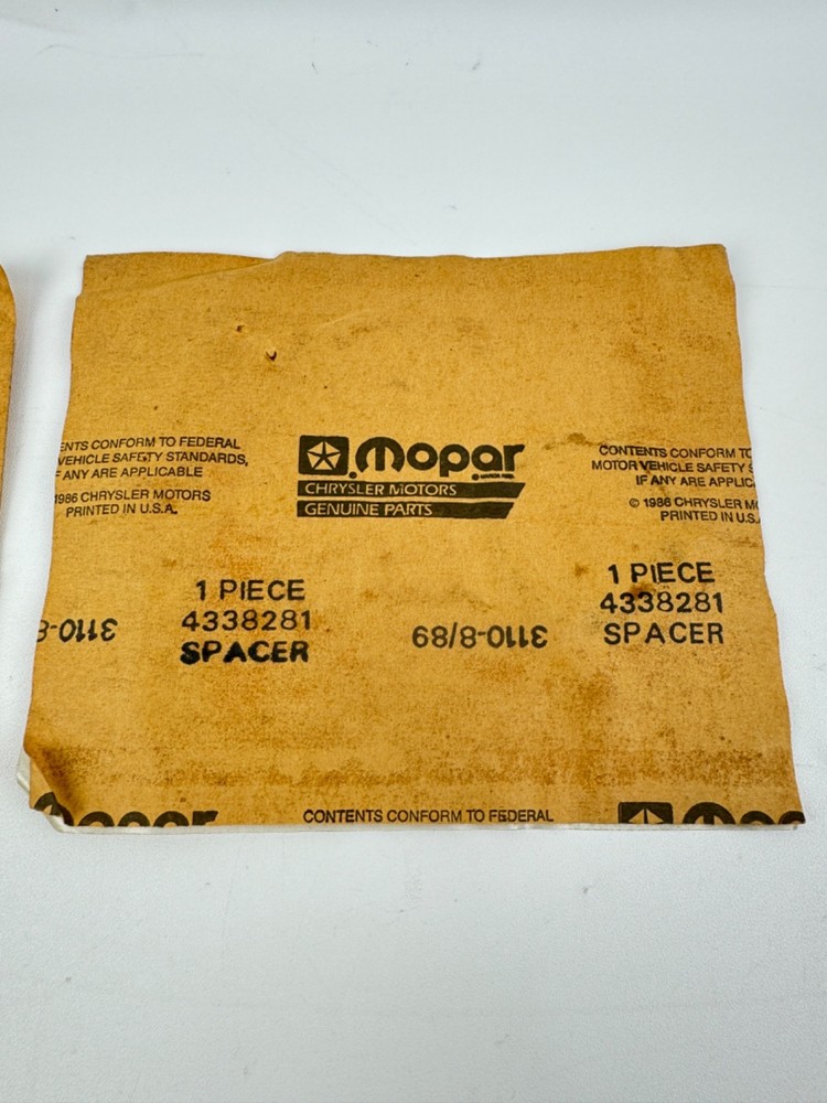 x(2) Mopar Spacer Part# 4338281
