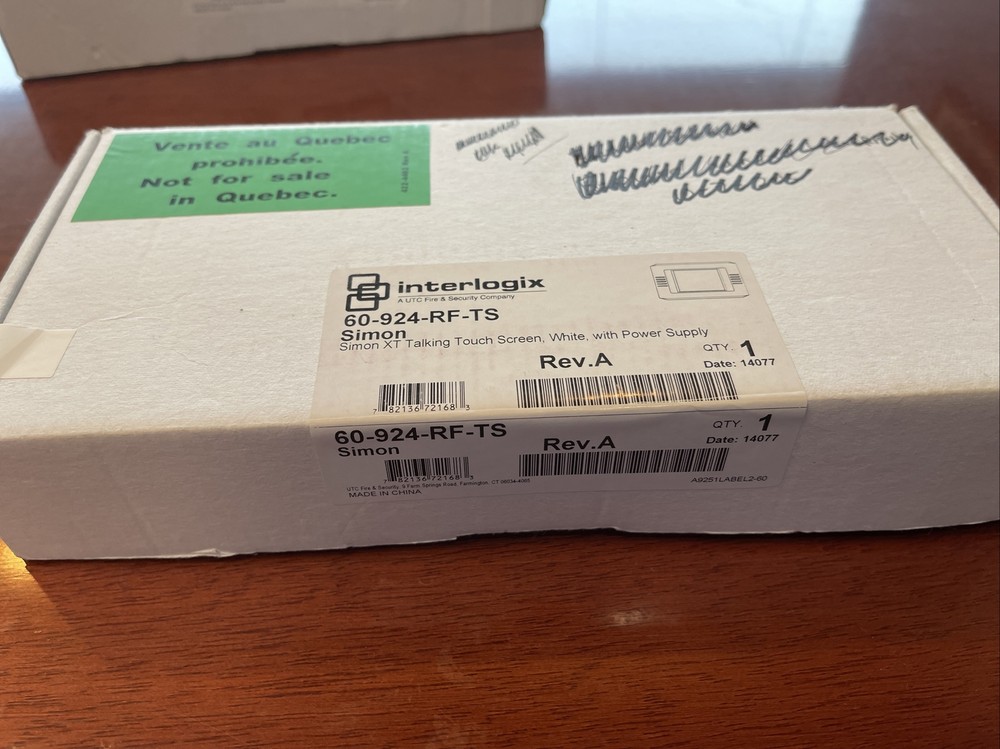 Interlogix 60-924-RF-TS Simon XT Two-Way Talking Touch Screen