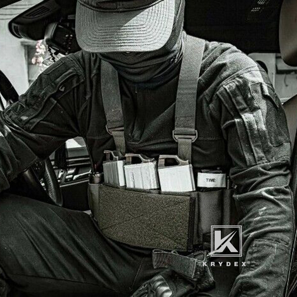 KRYDEX Concealed Carry Low-Vis 5.56 Ready Chest Rig Tactical Elastic Cummerbund