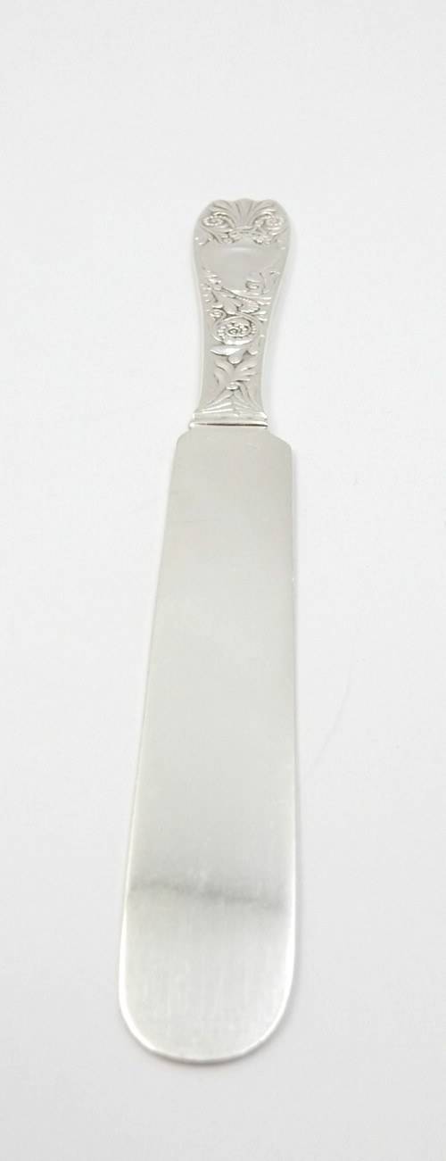 ANTIQUE 1887 GORHAM ROYAL SILVERPLATE VICTORIAN 7-1/2" BUTTER KNIFE, WITH MONO