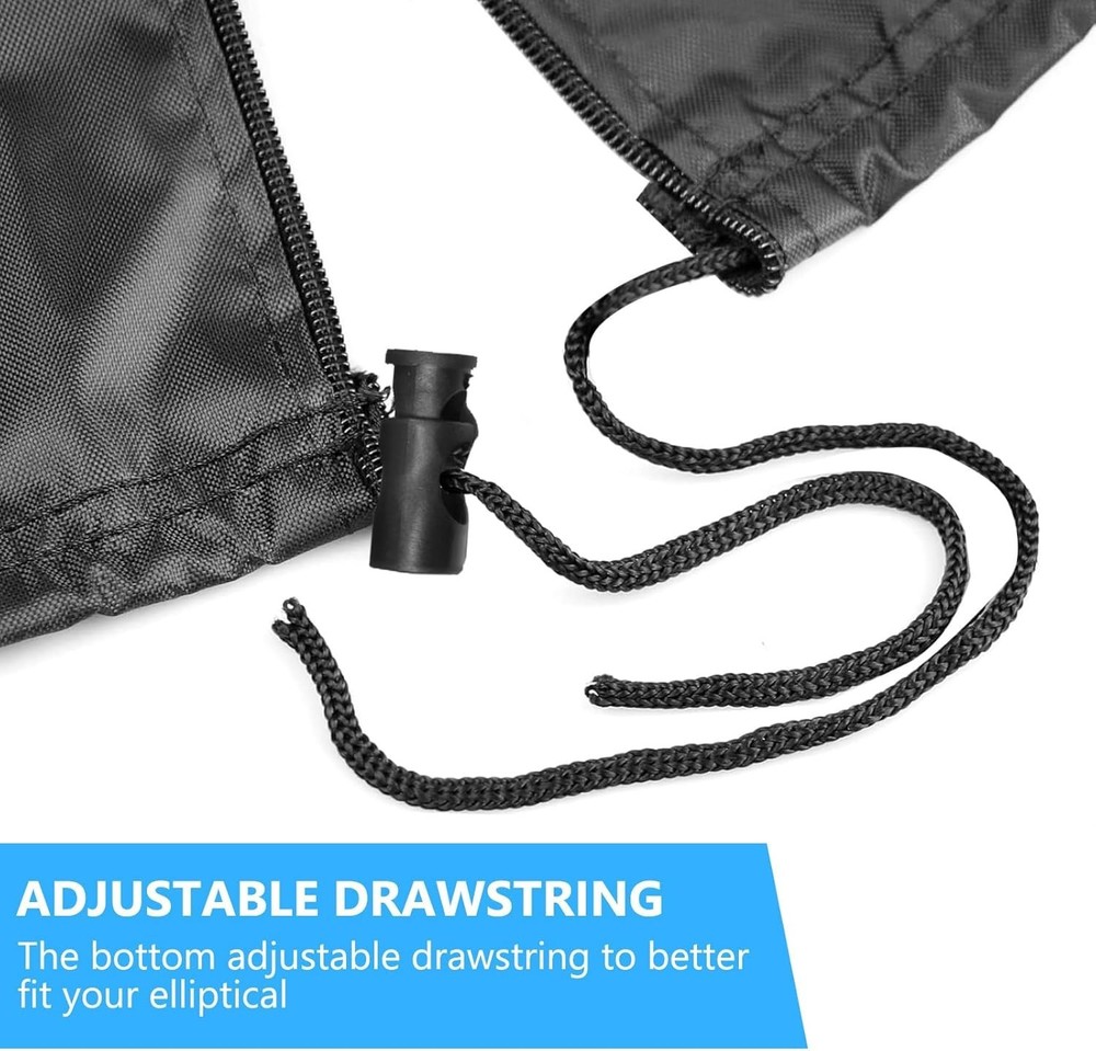 Protective Elliptical Machine Cover - Easy Fit with Zipper and Drawstring