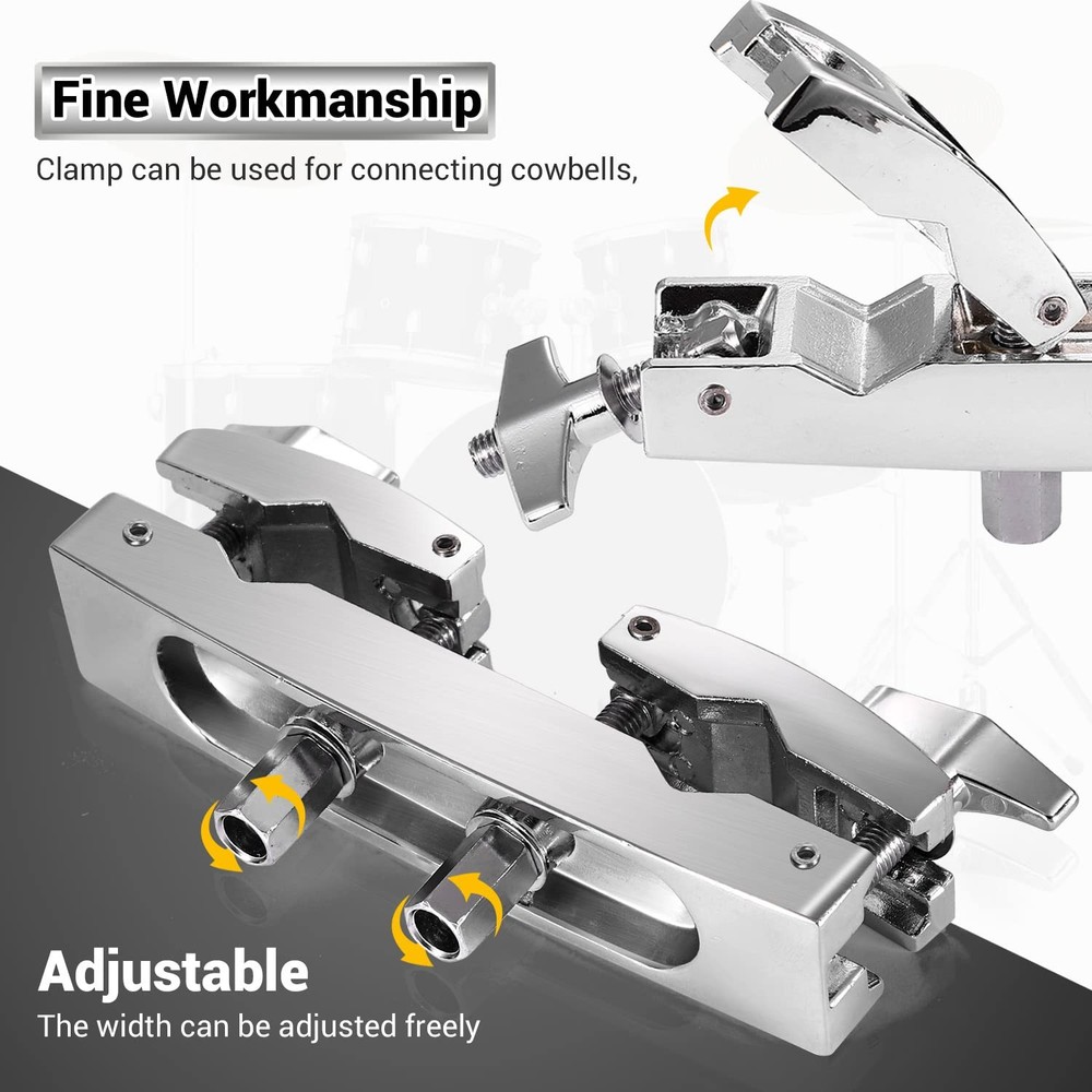 Facmogu Silver Multi-clamp, Adjustable Quick Release Multi-clamp