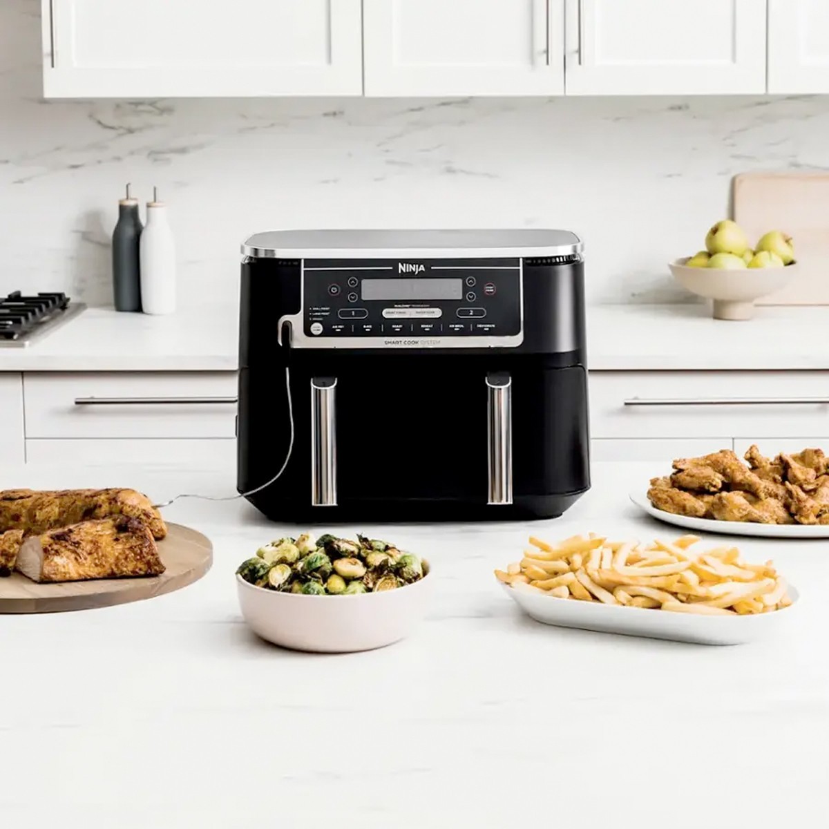Ninja AD300CO Foodi 6-in-1 10-qt. XL 2-Basket Air Fryer with DualZone Technology