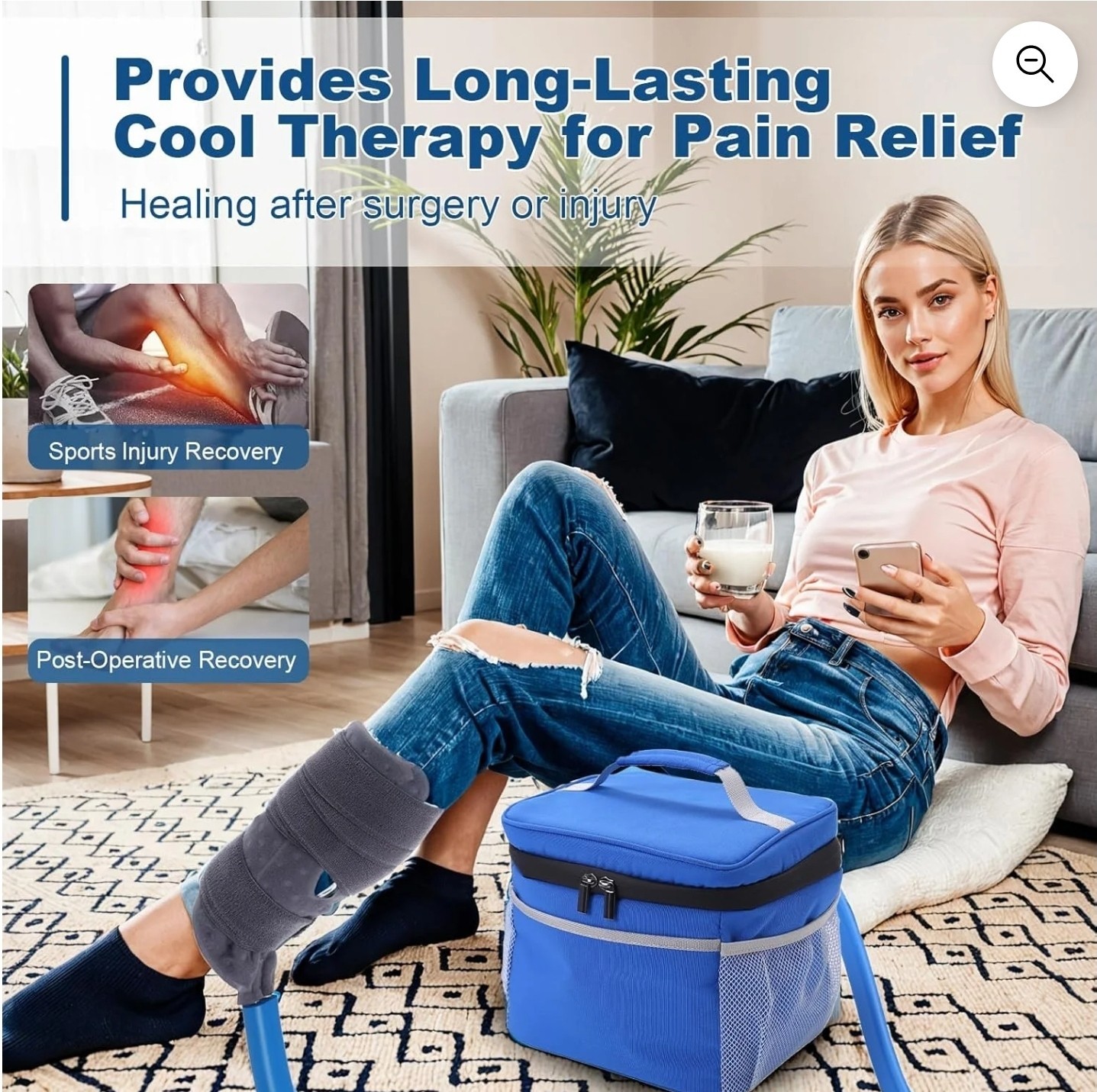 Cold Therapy System, Portable Ice for Knee Replacement, Post-Surgery, Tested....