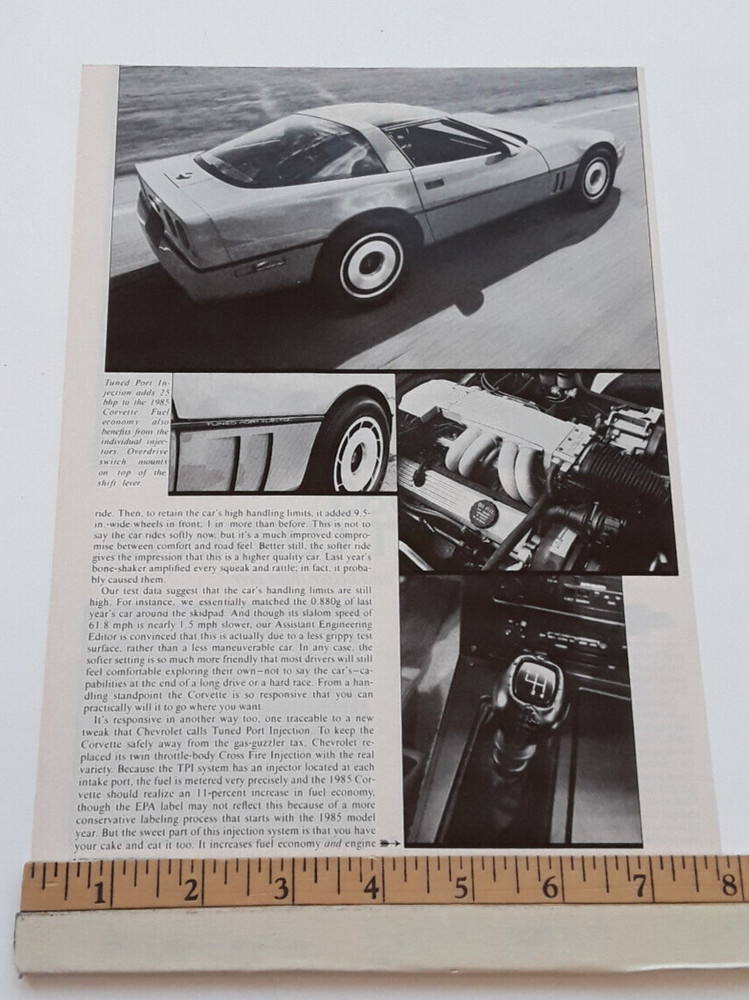 1985 CHEVROLET CORVETTE ORIGINAL ARTICLE