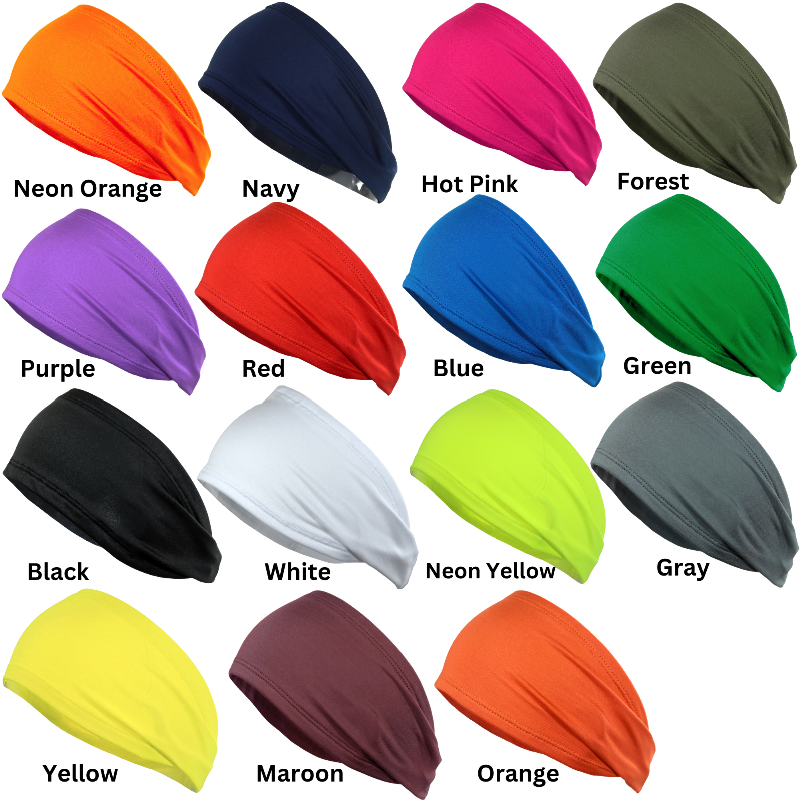 Sport Headband Men Women Head Sweatband Sweat Hair Band Gym Stretch Hair Wrap