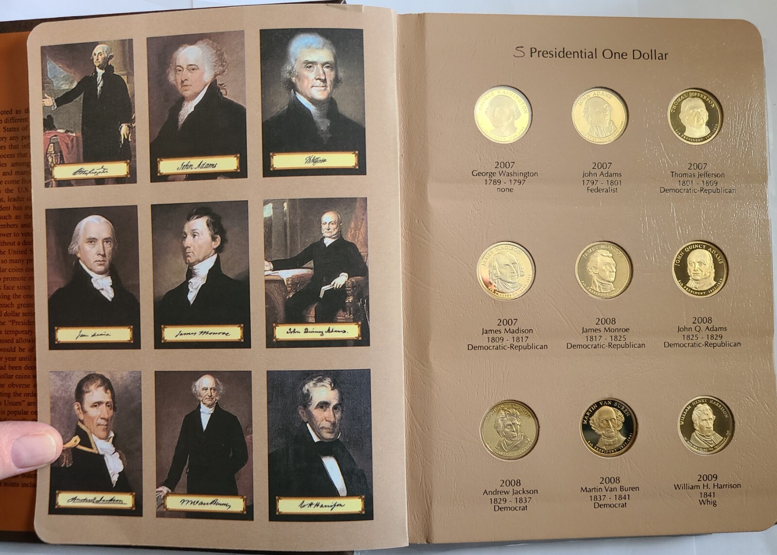 2007 S - 2016 S Presidential $1 39 Coin PROOF COMPLETE Set in New Dansco Album
