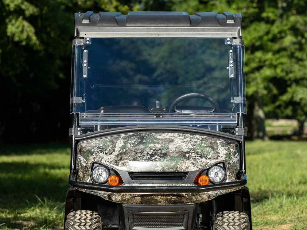 SuperATV Clear Scratch Resistant Flip Windshield for Tracker OX400 (2020+)