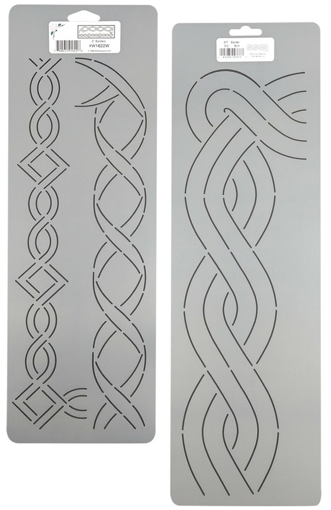 Quilting Stencils Chain Rope Cable Border Corner Quilt Patterns Plastic Template