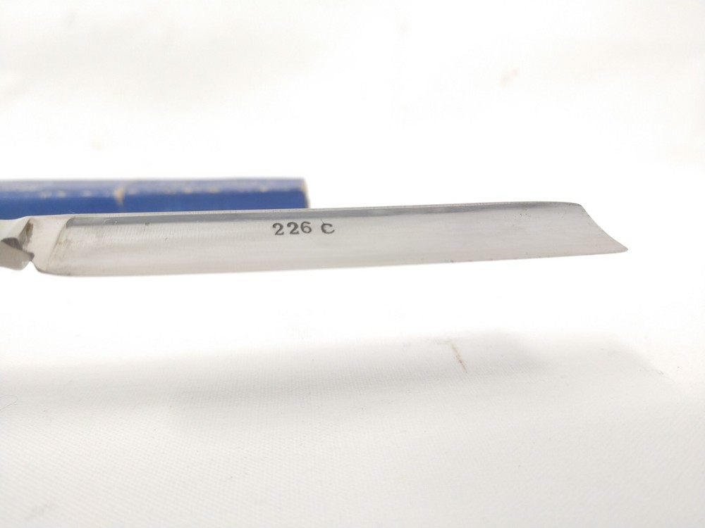BARELY USED! Cattaraugus STRIAGHTEDGE Razor c.1900 MOP 9.25" Antique SHARP!