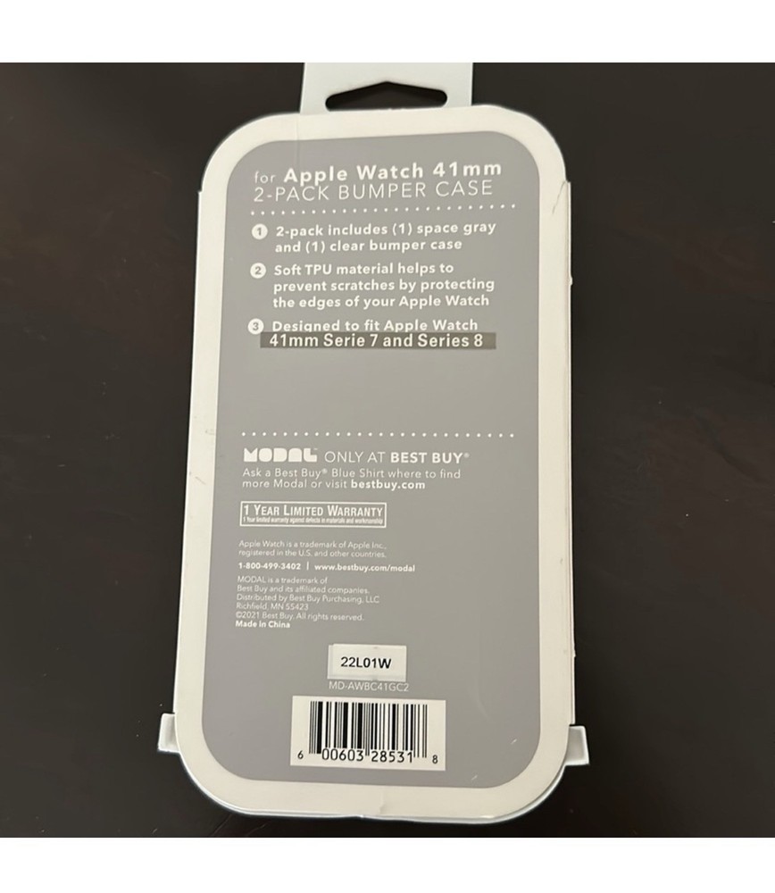 Modal Apple Watch 41mm NEW Bumper Case - 2pk